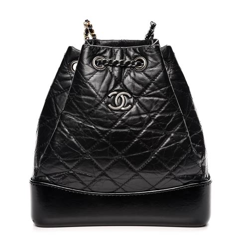 chanel gabrielle backpack black
